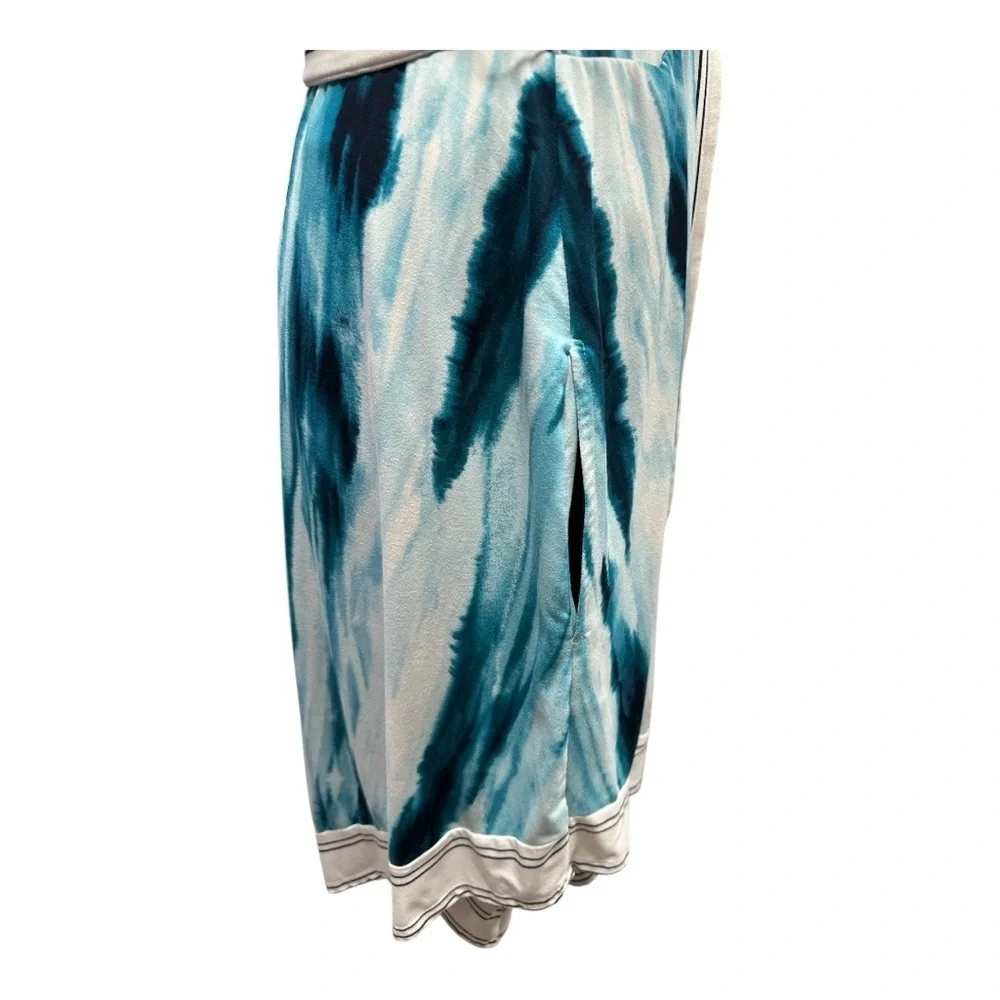 Soma - EC - Chic Blue and White Sleeveless Dress - Picture 4 of 4